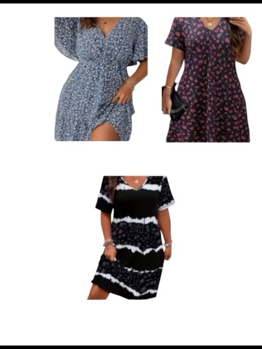 3pc Dress Bundle | Floral & Tie Dye Boho Lot
